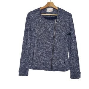 Two by Vince Camuto | Soft Knit Moto Zip Sweater Jacket Swacket Pockets